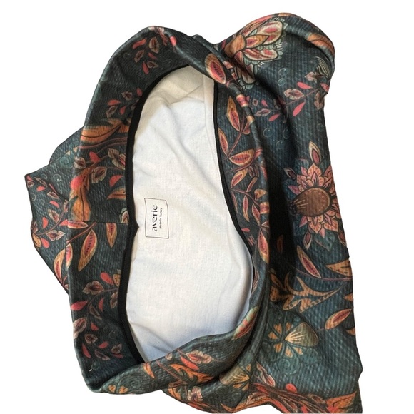 Averie Halley Midi Slit Skirt & Knotted Top Pink & Saffron Floral Leaves Set - Picture 10 of 13